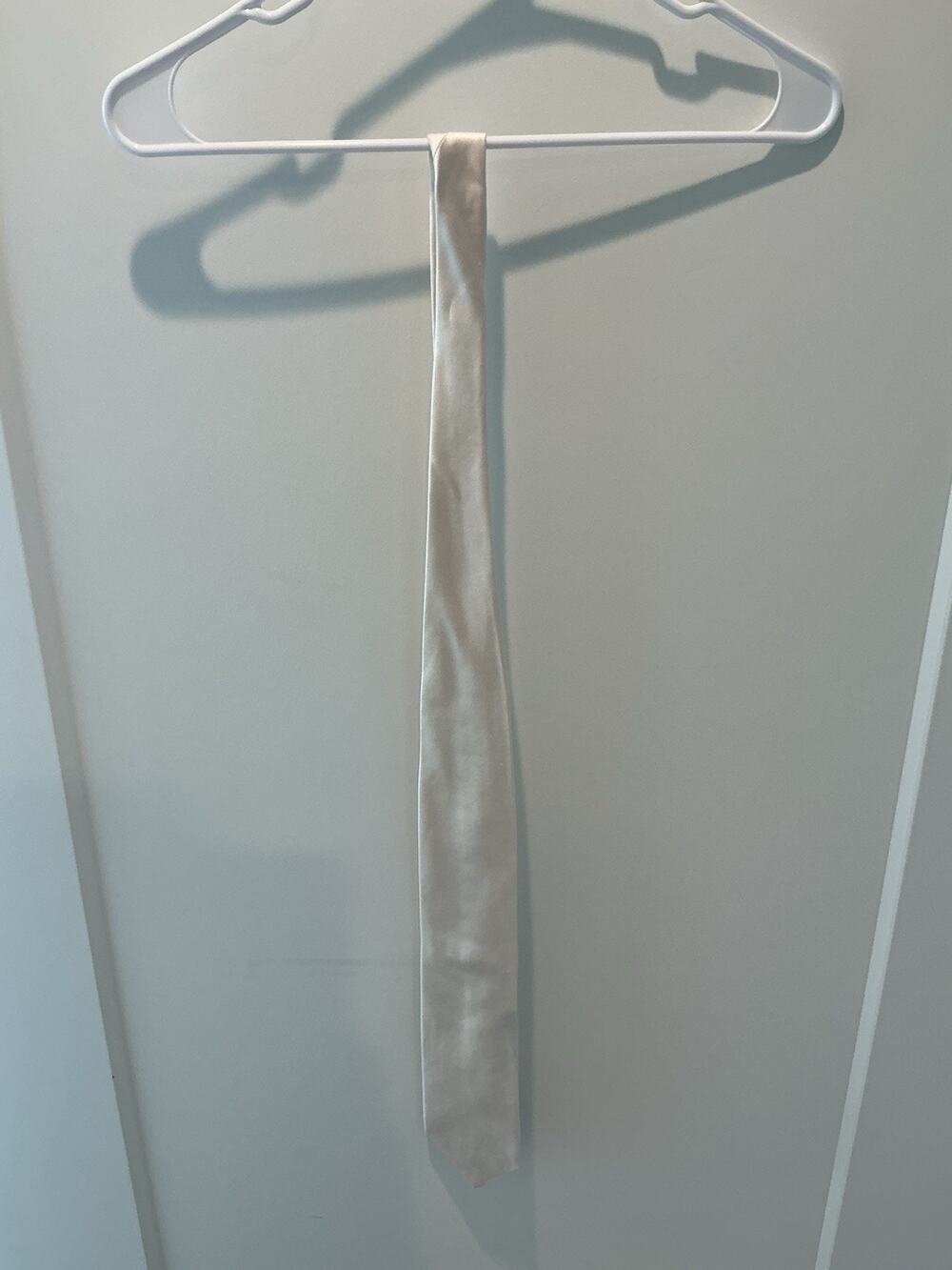 Ermenegildo Zegna Ivory Tuxedo 100% Silk Tie